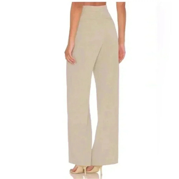 NEW House Of Harlow 1960 Tan Wide Leg Trousers‎ Pants Women’ s Sz 12 NWT - Picture 2 of 12